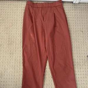 Zara terracotta trousers